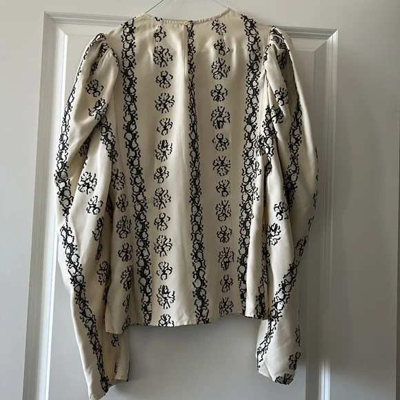 Layla fil coupé silk-blend blouse - Picture 7 of 9